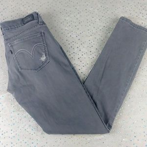 Levi's Jeans - Levis Black Label Jeans Gray Distressed Skinny Levi's Jeans - Levis Black Label Jeans Gray Distressed Skinny